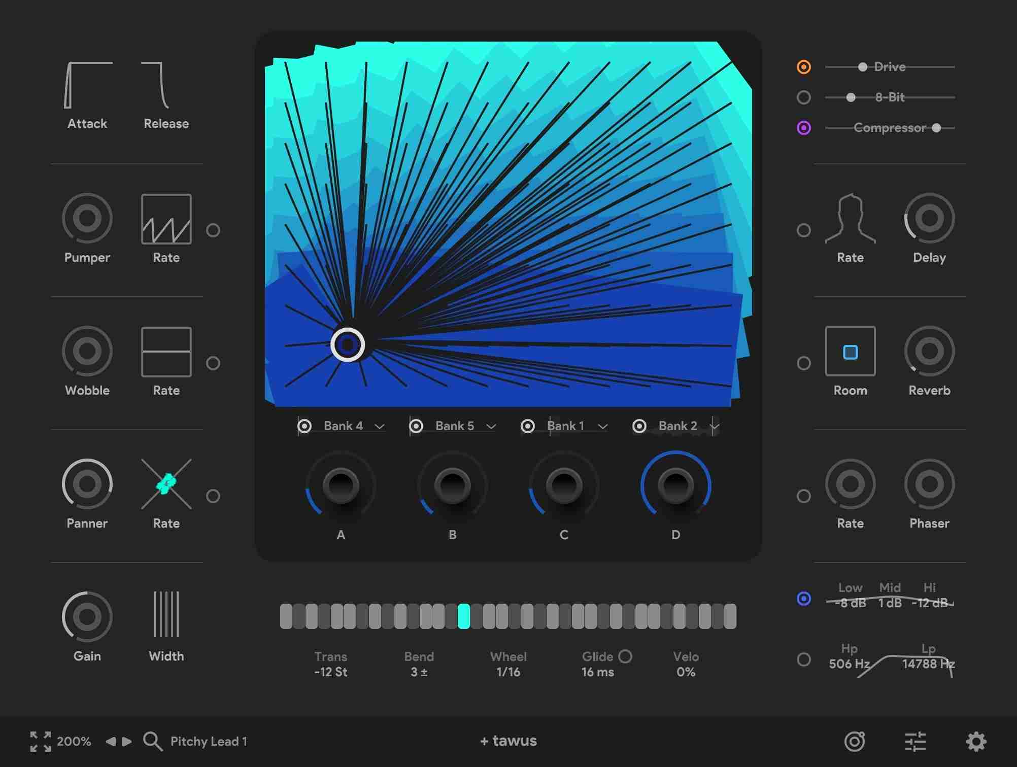 A four-layer sampler instrument for creative layering, fast sound exploration, and preset-driven production.