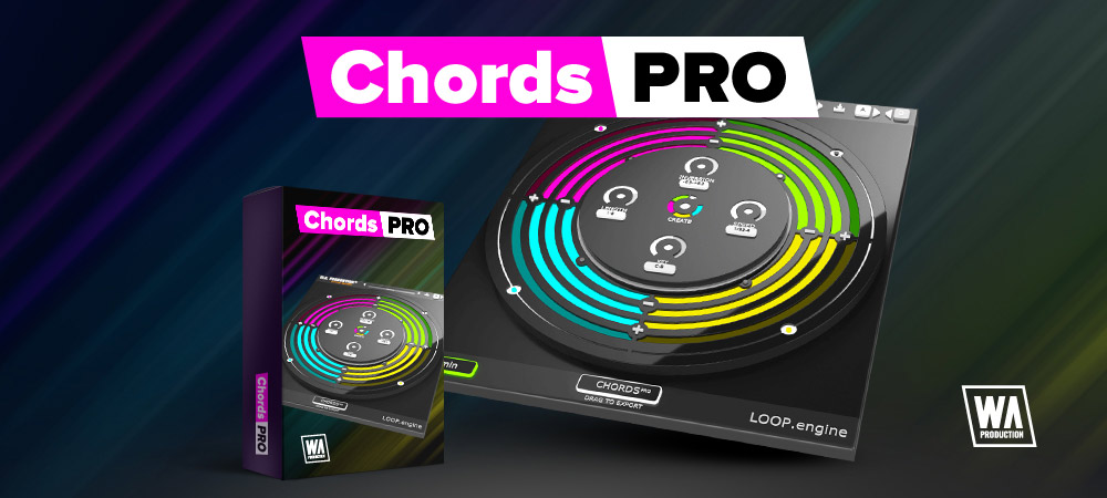W. A. Production CHORDS PRO plugin interface on sale at Plugin Boutique, 83% off until Oct 18