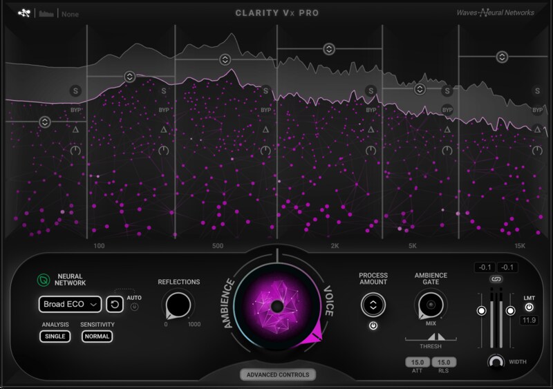 Real-time, neural-network noise reduction for fast, transparent dialogue and vocal cleanup inside your DAW.
