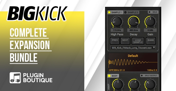All BigKick expansion packs combined: hundreds of artist-crafted kick presets and attack samples for BigKick.