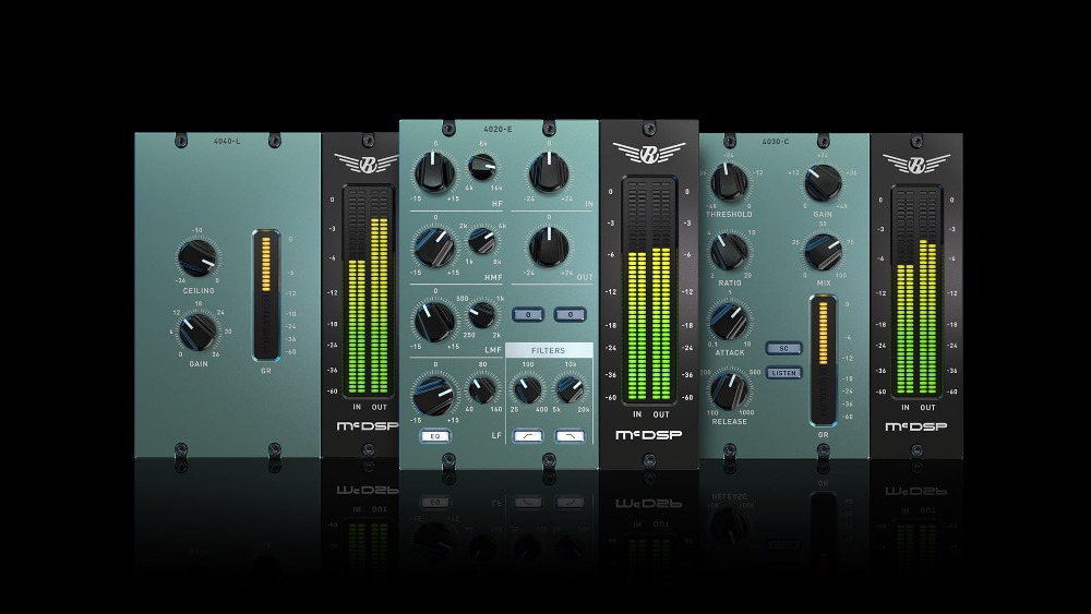 Three native plugins for vintage-style EQ, compression and limiting with modern optimizations and iLok activation.