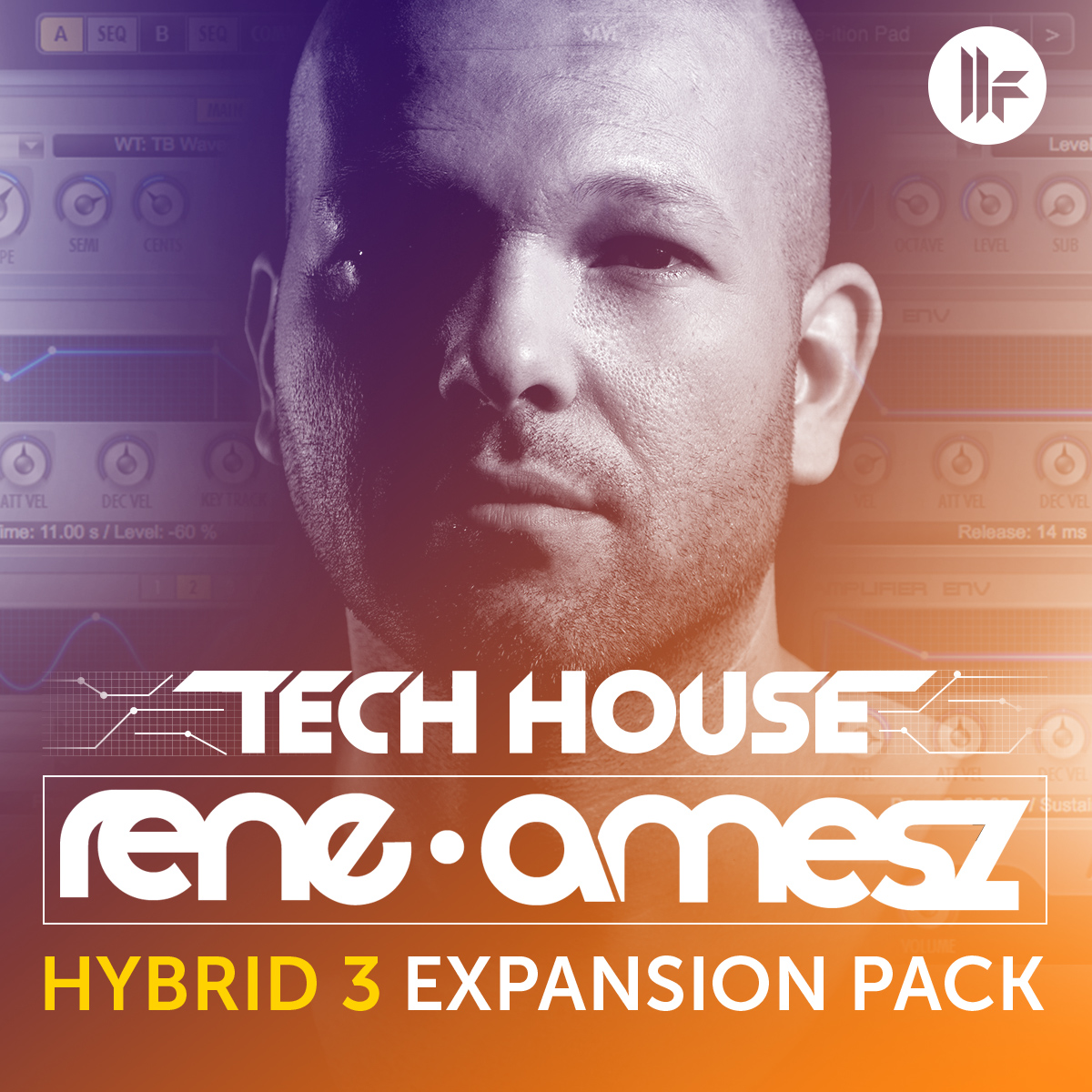 64 custom Hybrid 3 presets by Rene Amesz for house and dance productions.
