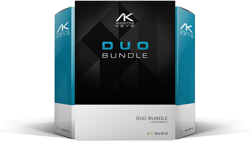 Choose two Addictive Keys instruments with the full engine, presets, effects and standalone operation.