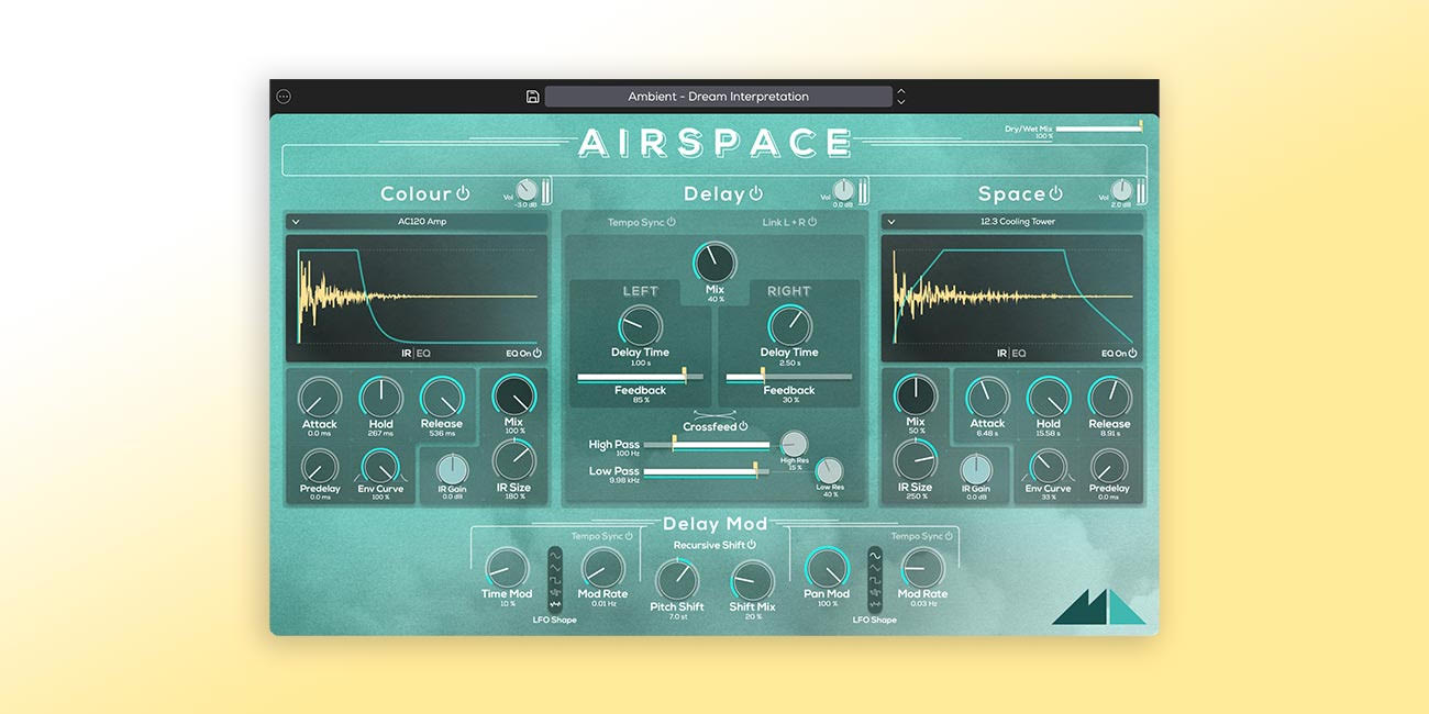 ModeAudio Airspace plugin interface on sale at Plugin Boutique, 38% off until Oct 18