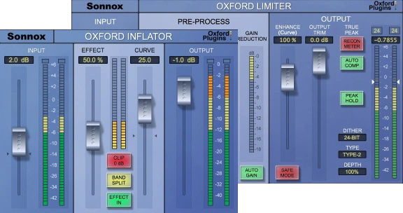 Two professional tools for adding presence and loudness while preserving dynamics in mixes and masters.