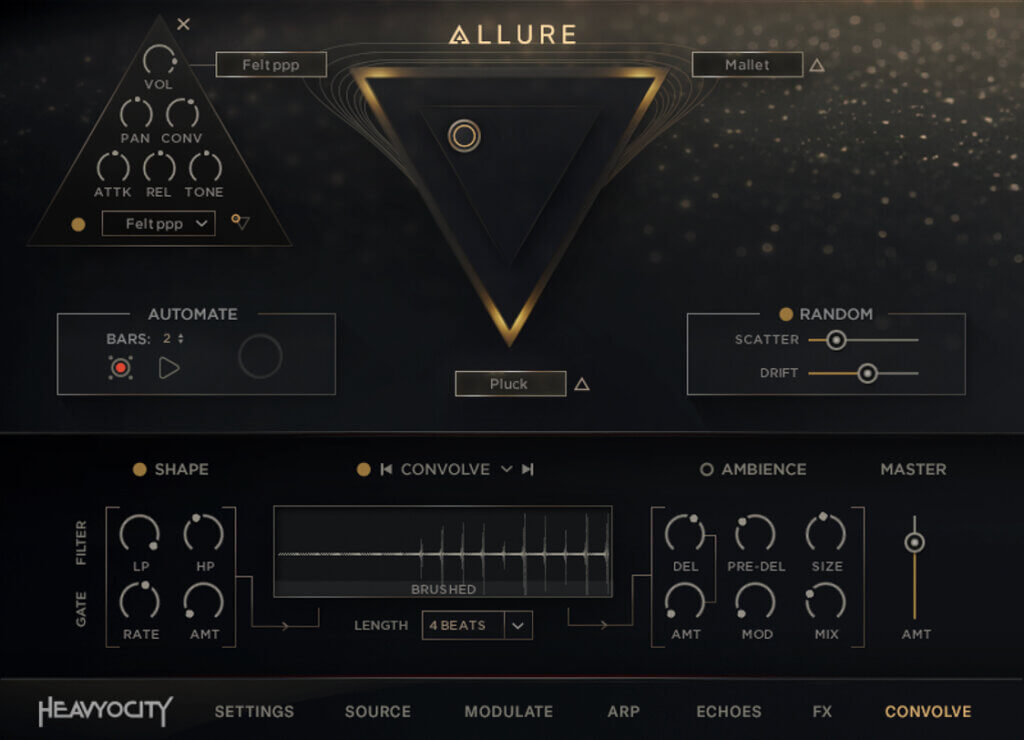 Meticulously sampled upright piano with prepared articulations and built-in sound-design layers for intimate, expressive textures.