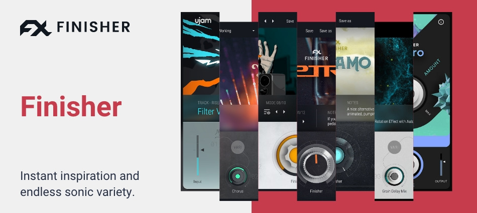 Macro-based multi-effect plug-ins for quick creative processing, transitions and vintage or experimental textures.