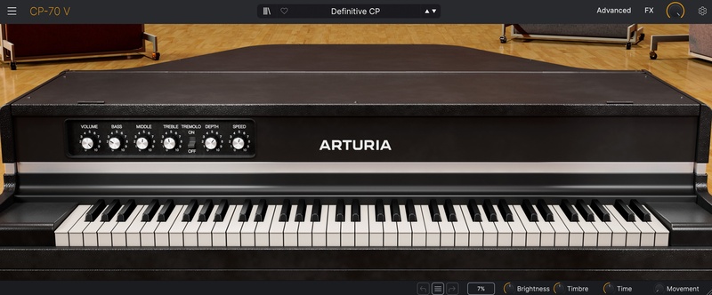 Arturia CP-70 V plugin interface on sale at Plugin Boutique, 30% off until Aug 17