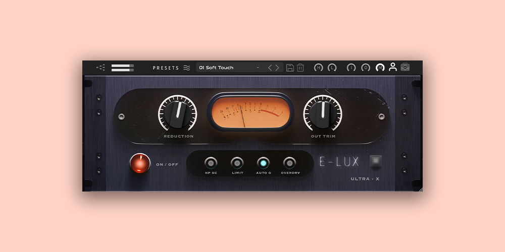 Optical-style compressor with neural tube modeling, compression/limiting modes, sidechain HPF and an overdrive character control.