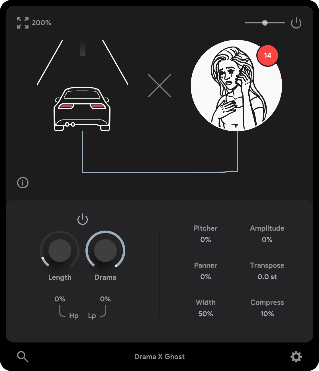 Turns incoming audio into lush shimmers and looping drones with a single DRAMA intensity control.