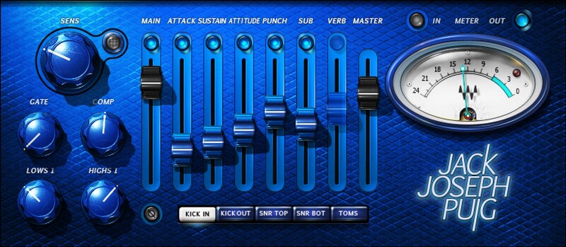 Waves JJP Drums plugin interface on sale at Plugin Boutique, 64% off until Jul 20