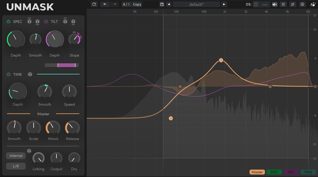 Dynamic, perceptual EQ that reduces masking, shapes spectral slope, and recovers post-transient detail.