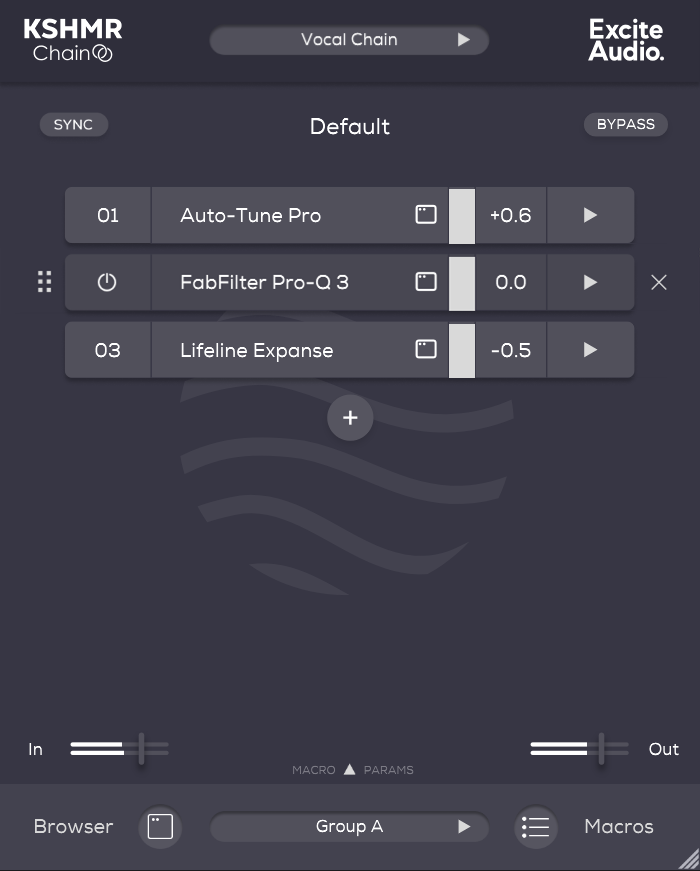 Copy and sync plugin chains across tracks, with centralized macros and a browsable plugin library.