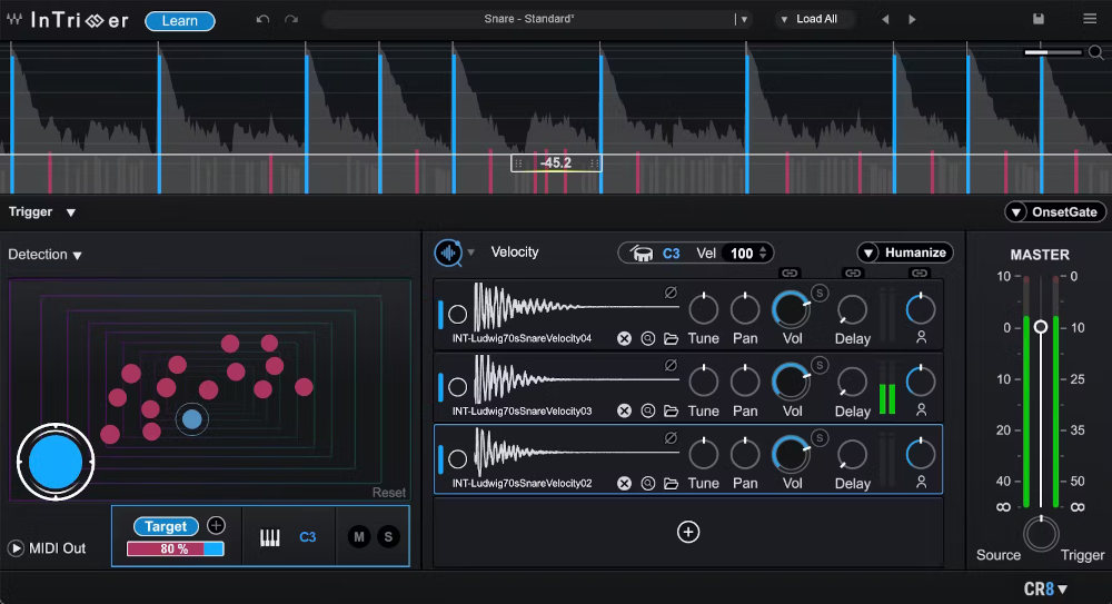 Waves InTrigger plugin interface on sale at Plugin Boutique, 66% off until Apr 19
