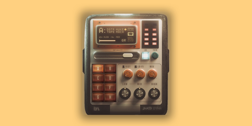 Eight modeled compressor chains with saturation, bit-crushing and a 3-band EQ for gritty dynamics and tone shaping.