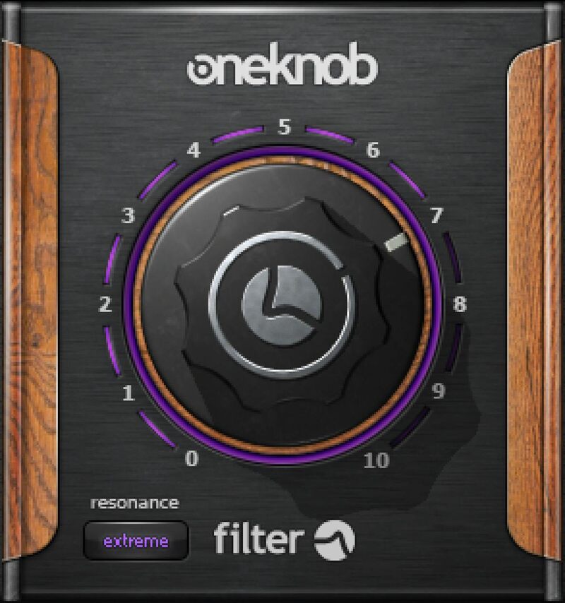 Waves OneKnob Filter plugin interface on sale at Plugin Boutique, 38% off until Jun 02
