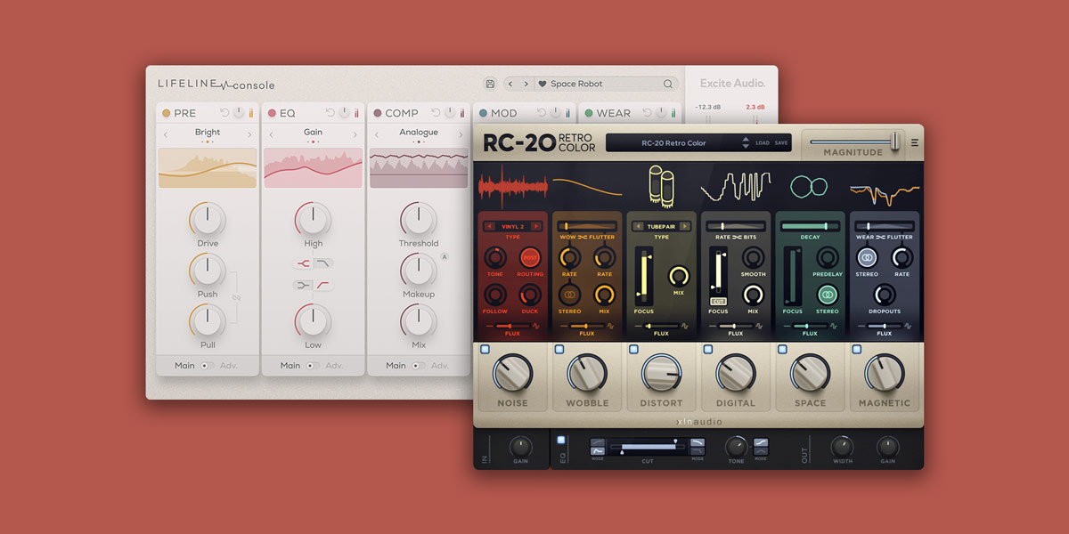 Exclusive Bundles+ XLN Audio RC-20 & Excite Audio Lifeline Console Bundle plugin interface on sale at Plugin Boutique, 70% off until Oct 16