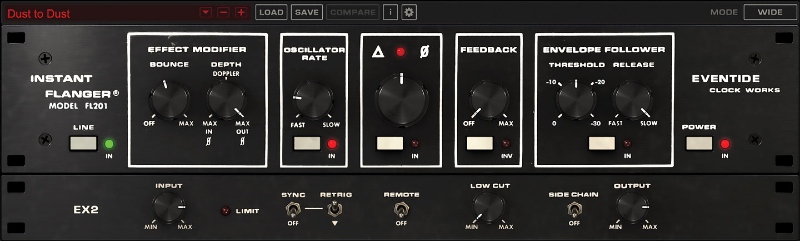Eventide Instant Flanger Mk II plugin interface on sale at Plugin Boutique, 50% off until Sep 07