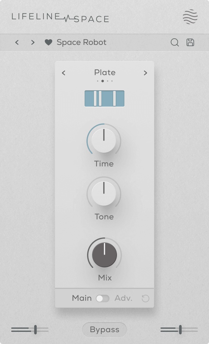 Four reverb algorithms with multiband processing, sidechain ducking and tempo-independent spatial control.