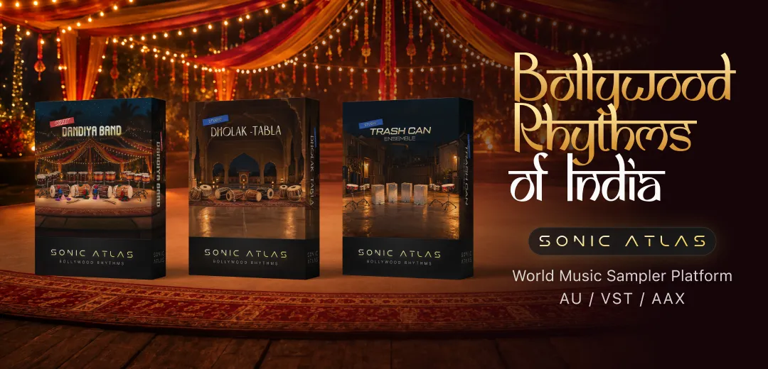 Pitch Innovations Sonic Atlas: Bollywood Rhythms of India Bundle plugin interface on sale at Plugin Boutique, 59% off until Nov 24