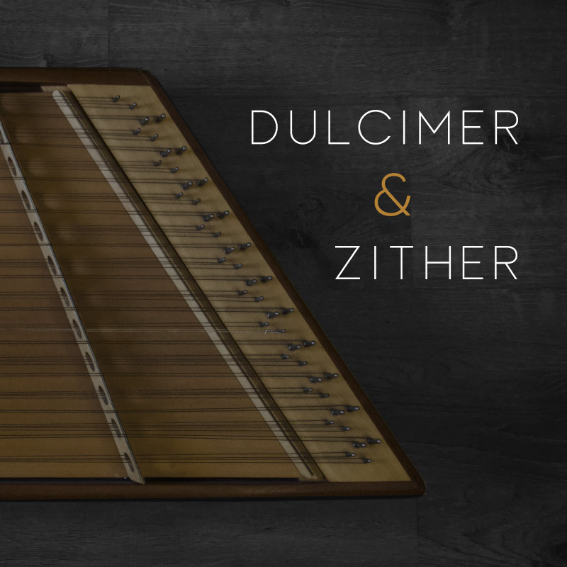 Sampled dulcimer and zither instruments built for quick, mix-ready plucked-string textures in composition.