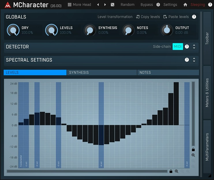 Directly shape and synthesize harmonic content of monophonic sources with spectral control and flexible modulation.