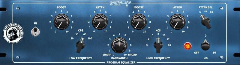 Component-level emulation of a vintage program EQ with musical boost-and-cut shelving behavior.