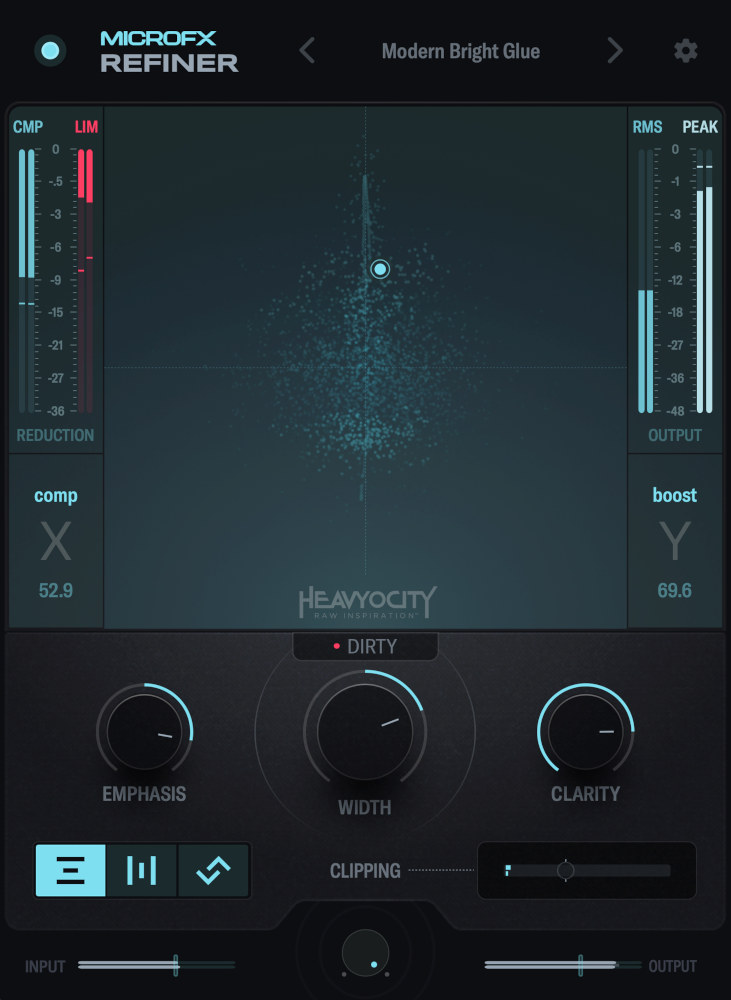 Heavyocity MicroFX Refiner plugin interface on sale at Plugin Boutique, 20% off until Oct 16