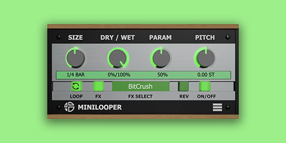 Audio Blast MiniLooper plugin interface on sale at Plugin Boutique, 76% off until Oct 20