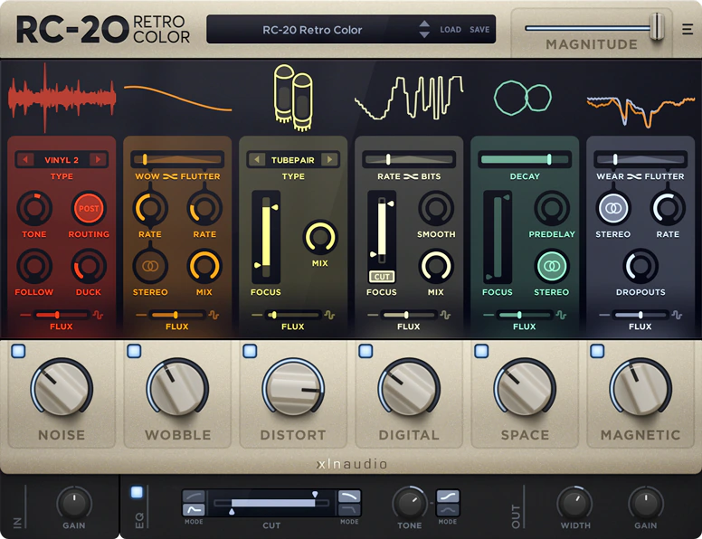 XLN Audio RC-20 Retro Color plugin interface on sale at Plugin Boutique, 70% off until Oct 16