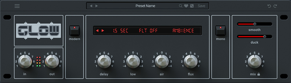 An RMX-inspired reverb offering classic gated, reverse and ambience programs with modern transient, ducking and stereo modulation controls.