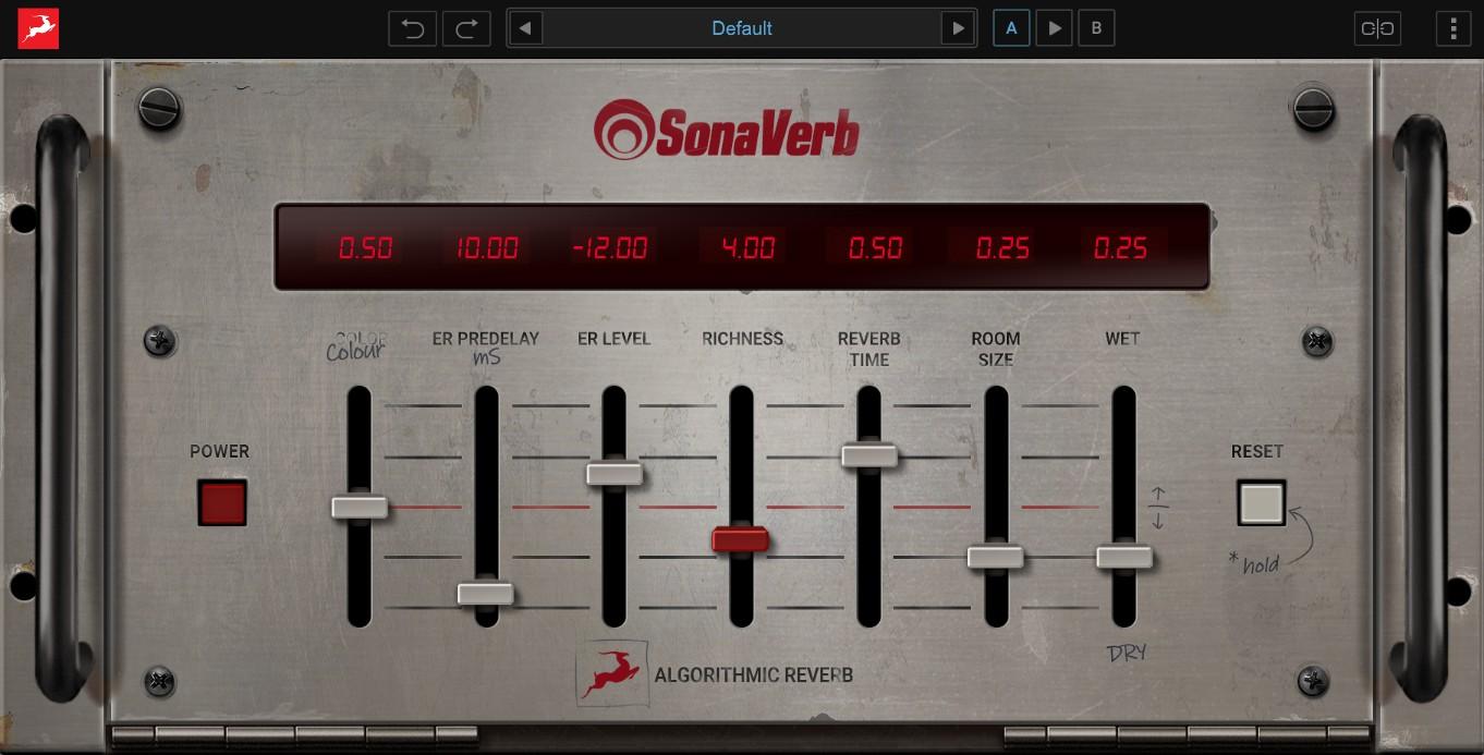 Minimal, natural-sounding reverb for adding space and cohesion to vocals and instruments.