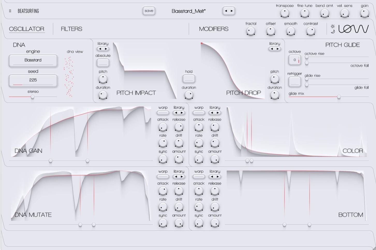 BEATSURFING LØW plugin interface on sale at Plugin Boutique, 50% off until Jun 14