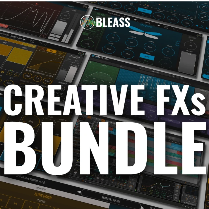 A comprehensive set of modulation, distortion, time-manipulation and dynamics tools for creative production and mixing.