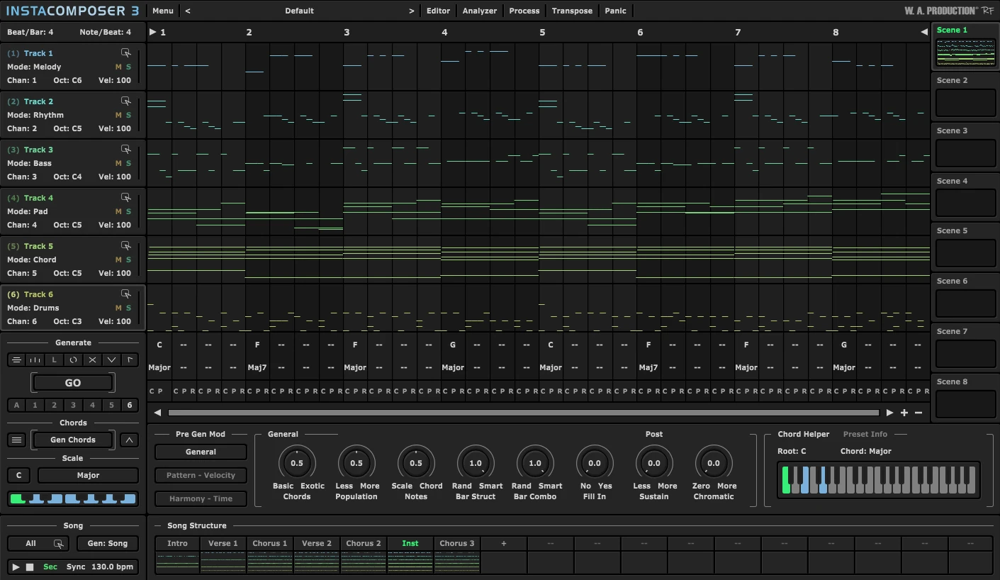 W. A. Production InstaComposer 3 plugin interface on sale at Plugin Boutique, 66% off until Mar 31