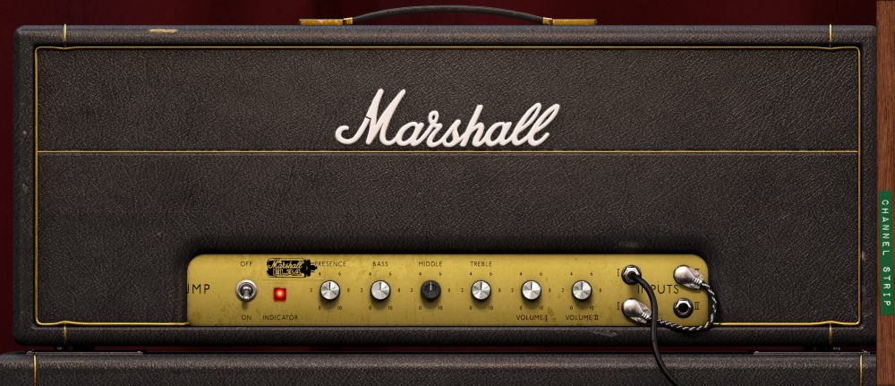 Component‑modelled Plexi amp with Tony Platt cabinet captures classic Marshall lead and rhythm tones.