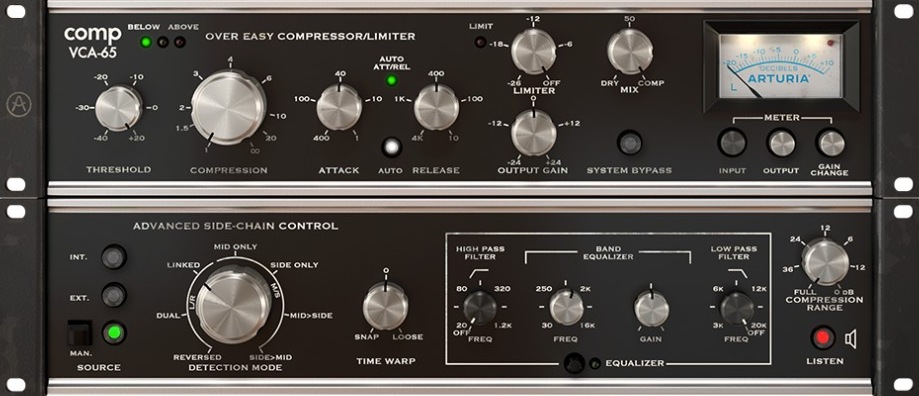 Accurate software recreation of a classic VCA compressor with sidechain EQ, Time Warp and manual trigger features.