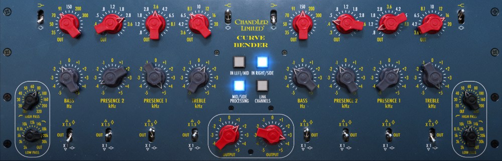 Analog desk-derived mastering EQ with silky highs, tight lows, and Mid/Side processing for precise tonal shaping.