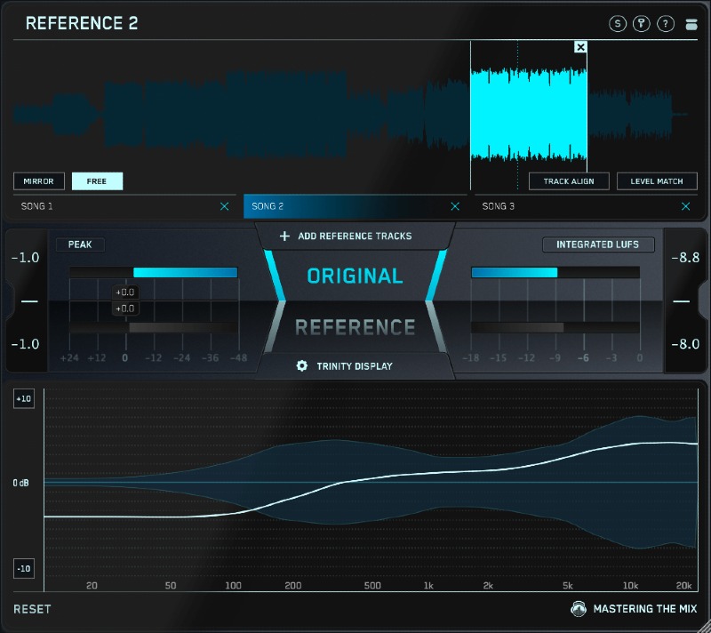 Mastering The Mix REFERENCE 2 plugin interface on sale at Plugin Boutique, 25% off until Mar 15