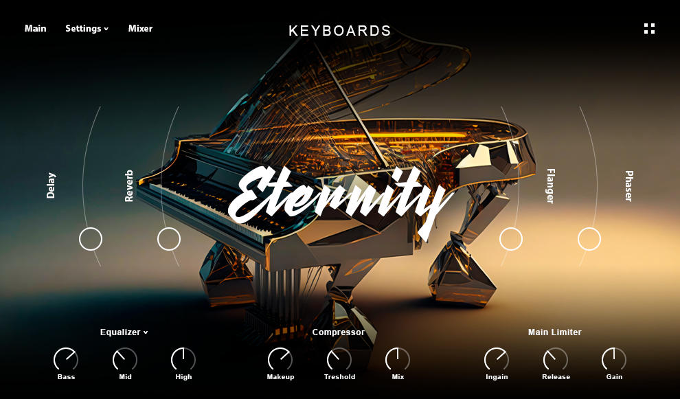 A detailed Steinway D Kontakt instrument with multiple mic positions, velocity layers and a flexible layering engine.