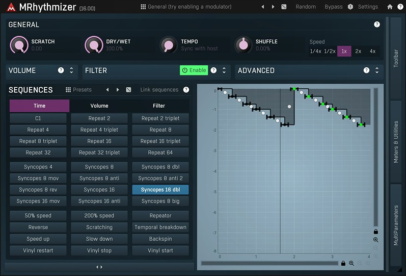 MeldaProduction MRhythmizer plugin interface on sale at Plugin Boutique, 68% off until Jun 21