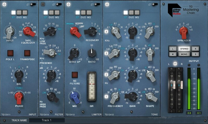 Waves Abbey Road TG Mastering Chain plugin interface on sale at Plugin Boutique, 76% off until Apr 19