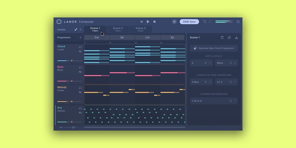 LANDR LANDR Composer plugin interface on sale at Plugin Boutique, 33% off until Jul 31