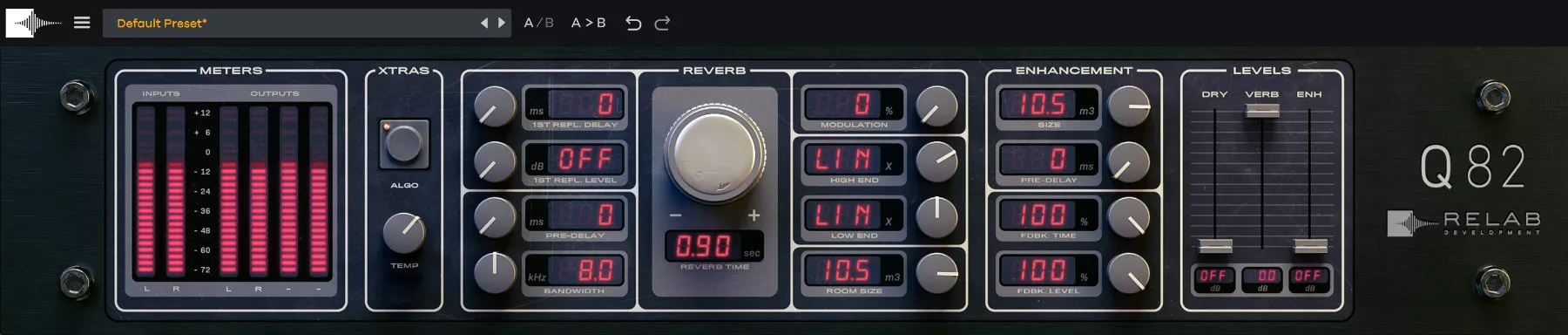 Dual-engine recreation of a classic 1980s resonance reverb with depth, width and modulation controls.