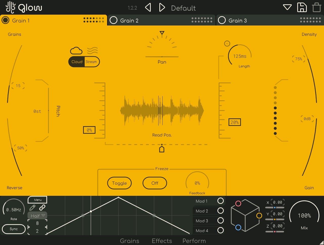 Lese Glow plugin interface on sale at Plugin Boutique, 40% off until Mar 31