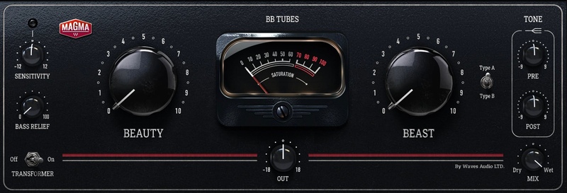 Waves BB Tubes plugin interface on sale at Plugin Boutique, 73% off until Mar 11