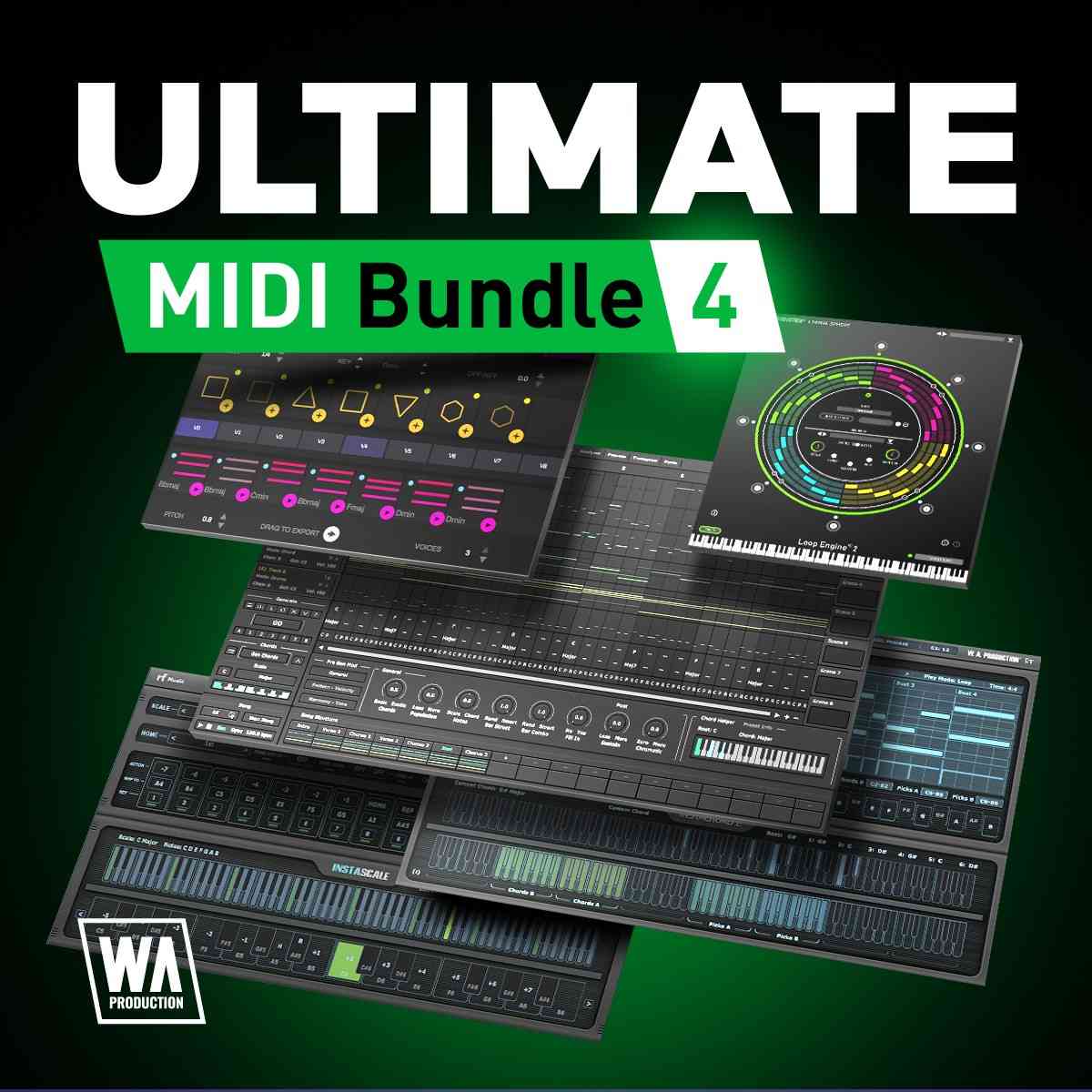 W. A. Production Ultimate Midi Bundle 4 plugin interface on sale at Plugin Boutique, 80% off until Aug 31