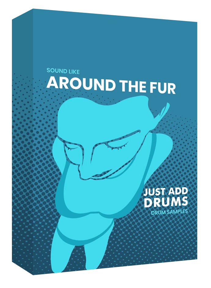 Kontakt kit emulating Around The Fur-style nu-metal drums with multi-mic control and detailed articulations.