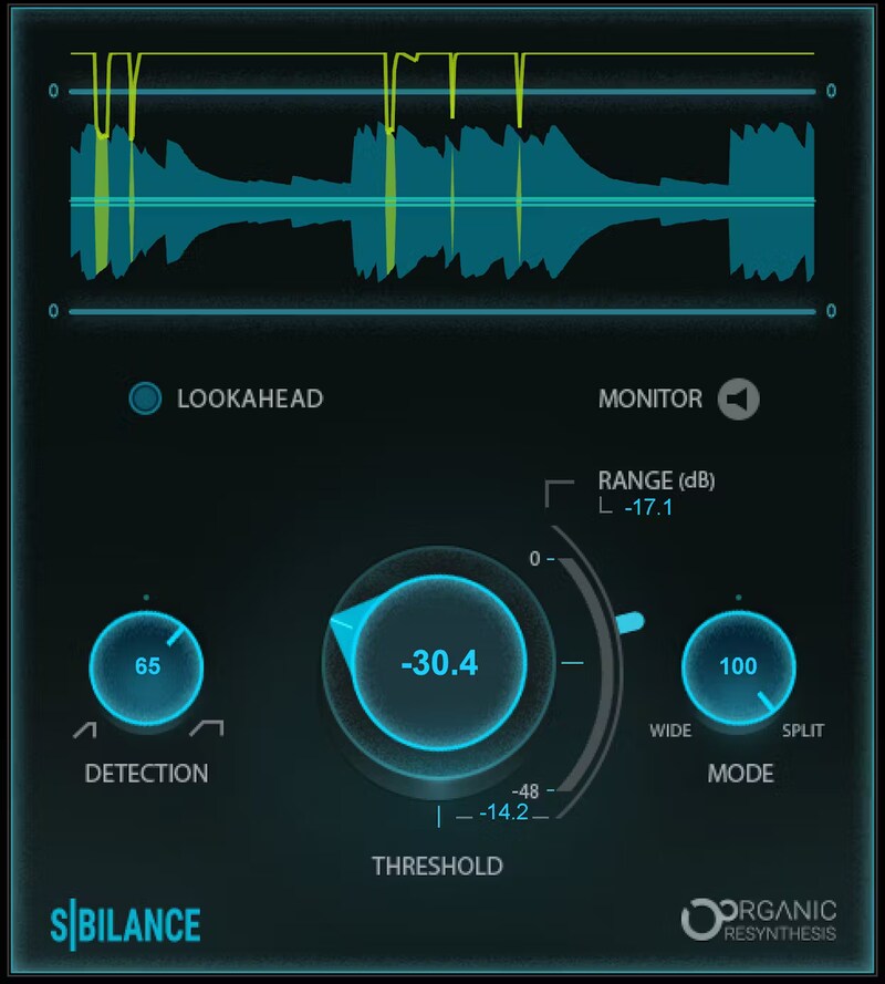Waves Sibilance plugin interface on sale at Plugin Boutique, 62% off until Mar 11