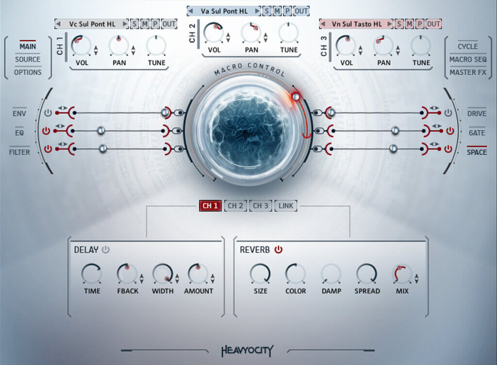 A Kontakt library of close chamber string textures and extended techniques with NOVO engine modulation and CYCLE playback.